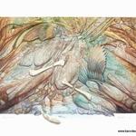 Falling into place, 2005 (50"x40")
Water color and pencil