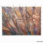Earth's axis, 2002 (38"x32")
Water color and pencil
